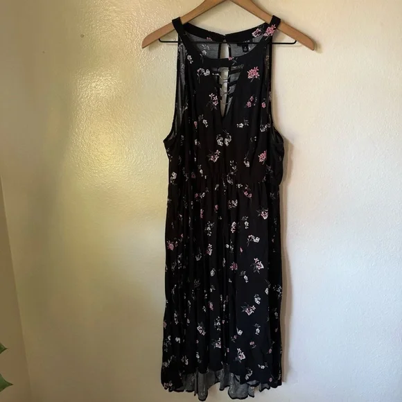 Torrid | Floral Challis High Neck Dress - Picture 2 of 7